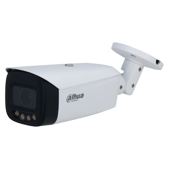 【IP18C】DH-IPC-HFW5449T1-ZE-LED 4MPフルカラー バリフォーカル 暖色LED バレット型 WizMind ネットワークカメラ